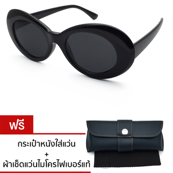 60&#039;s Style Vintage Sunglasses แว่นตาวินเทจทรงกลมแนวยุค60&#039;s รุ่น MOS-M 60s (Black)