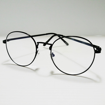 แว่นตากรองแสงคอม(ทรงหยดน้ำสีดำ)