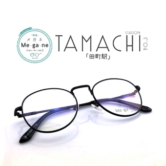fashion แว่นกรองแสง กันแสงคอม รุ่น TAMACHI no.3 สีดำ พร้อม กล่องใส่แว่น+ผ้าเช็ดแว่น