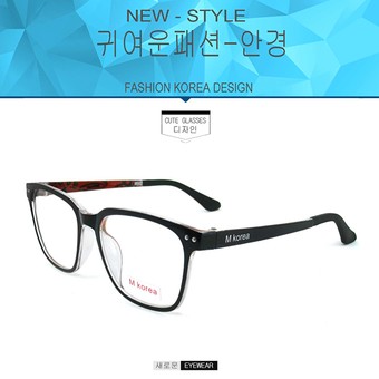 Fashion M Korea แว่นสายตา รุ่น 5543 ดำตัดแดง แว่นตากรองแสงสีฟ้า ถนอมสายตา (กรองแสงคอม กรองแสงมือถือ)
