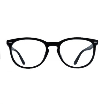 Mini Glasses แว่นสายตา กรอบแว่น พลาสติก เลนส์แว่นตาใส รุ่น 2140M (สีดำ)