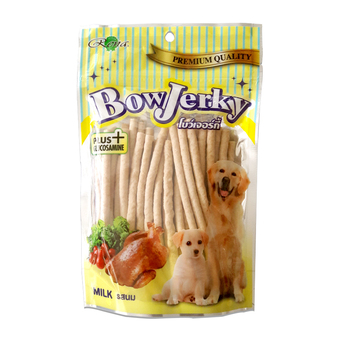 Bowjerky ขนมสุนัขแบบแท่ง รสนม ขนาด 800g ( 2 units )