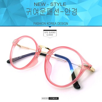 Fashion แว่นตากรองแสงสีฟ้า K-1241 สีชมพูตัดทอง ถนอมสายตา (กรองแสงคอม กรองแสงมือถือ)