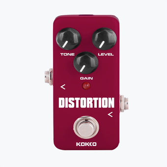 BolehDeals Mini Effect Pedal Distortion with True Bypass for Electric Guitar Dark Red - Intl