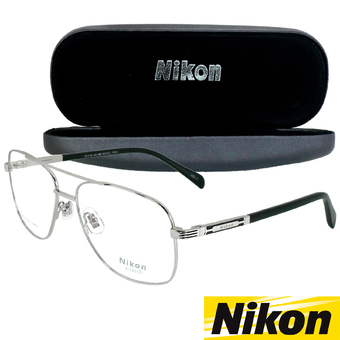 Nikon กรอบแว่นตา รุ่น NC-1362 สีเงิน MADE IN JAPAN(ขาสปริง)
