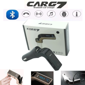 9final Bluetooth Car Kit CAR G7 FM Transmitter MP3 Music Player SD USB Charger for iPhone Samsung Table PC (Black)