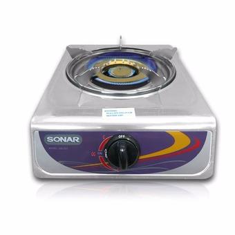 Sonar เตาแก๊ส อินฟราเรด หัวเดียว ฝาท็อปสเตนเลส สตีล รุ่น GS-351 Silver ไม่ยุ่งยากสะดวก และรวดเร็ว