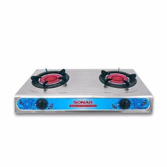 Sonar เตาแก๊สอินฟราเรด เตาแก๊ส หัวคู่ 2 หัว รุ่น AG-206 สะดวกและรวดเร็ว ทำความสะอาดได้ง่าย