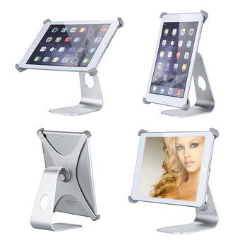 360°Rotatable Desktop Holder Table Stand Aluminum for iPad mini（Silver）