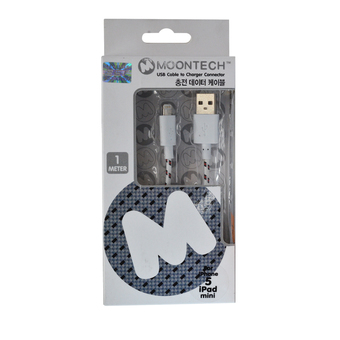 Moontech Data link Cloth for iPhone 5,5S (White/Black)