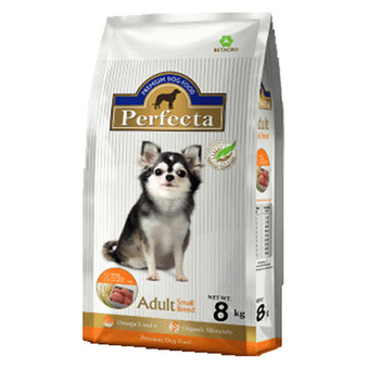 PERFECTA อาหารสุนัขพันธุ์เล็ก สูตรไก่และข้าวหอมมะลิ 8กก.