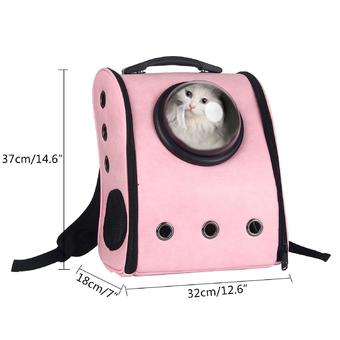 niceEshop Innovative Capsule Pet Carrier Soft Sided Breathable Travel Cat Backpack Bag For Cats And Dogs.