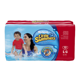 Huggies กางเกงผ้าอ้อม สำหรับว่ายน้ำ Little Swimmers ไซส์ L 10 ชิ้น