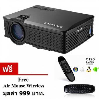Nanotech โปรเจคเตอร์ 2016 ใหม่ล่าสุด Best of Mini LED 1500 Lumens รุ่น SD50 PLUS - สีดำ แถมฟรี รีโมทอัจฉริยะ C120