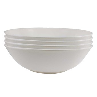 TOP ท็อป ชามกลม 7.5 นิ้ว B75 สีครีม ABS - แพ็ค 4 ชาม