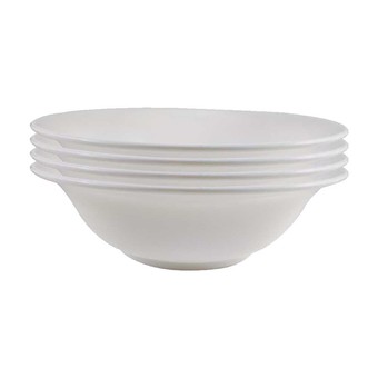 TOP ท็อป ชามกลม 8 นิ้ว B80 สีครีม ABS - แพ็ค 4 ชาม