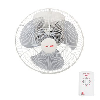 Lucky Misu พัดลมโคจร 18" รุ่นหยุดส่ายได้ LM 24 (สีขาว)"