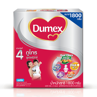 DUMEX ดูเม็กซ์ นมผง ดูโกร 4 รสจืด 1800 กรัม