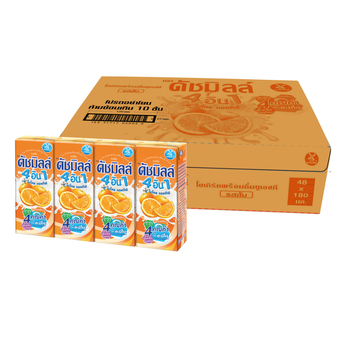 ขายยกลัง! DUTCH MILL 4IN1 MICRO ACTIVE UHT DRINKING YOGHURT ORANGE FLAVOUR 180 ML. X 4 (12 PACKS = 48 PCS.)