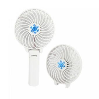 UOK MINI USB FAN พัดลมด้ามจับพกพา ลมแรงเบอร์3 (สีขาว)