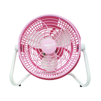 MIRA พัดลมตั้งโต๊ะเทอร์โบ 8 นิ้ว รุ่น M-80 (สีชมพู)