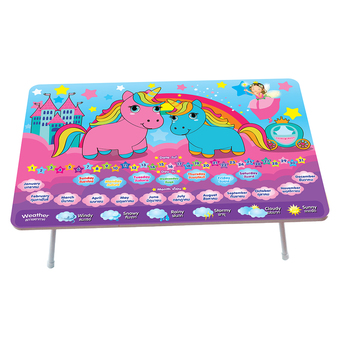 Meestyle โต๊ะญี่ปุ่น ลายปฏิทินยูนิคอร์น 40x60ซม.