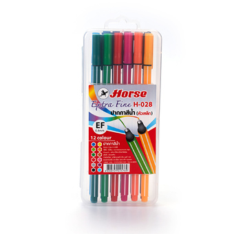 Horse ตราม้า ปากกาสีน้ำชุด 12 สี H 028 P1