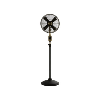 Bungalow Stand Fan 12" 3 Speed (Bronze Grill / Black Base)"