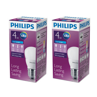 PHILIPS ฟิลิปส์แอลอีดี4-40 วัตต์ คูลเดย์ไลท์ E27 (ซื้อคู่ลดพิเศษ!!!)