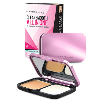 Maybelline Clear Smooth All In One Shine Free Cake Powder เบอร์ 04 Honey (เนื้อ)