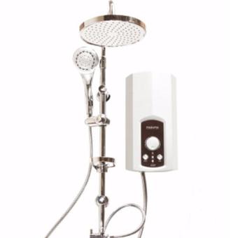 MAZUMA เครื่องทำน้ำอุ่นไฟฟ้า ICON plus 5.5 kw with Rain Shower (สีเงิน/สีน้ำตาล)