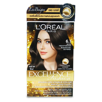 L'Oreal Paris ลอรีอัล ปารีส เอ็กซ์เซลเล้นซ์ ครีมเปลี่ยนสี 6.1 - สีบลอนด์เบจเข้มประกายหม่น