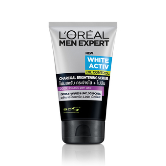 L'Oreal Paris ลอรีอัล ปารีส เมนเอ็กเพิร์ท ชาร์โคลแบล็คสครับ100มล.