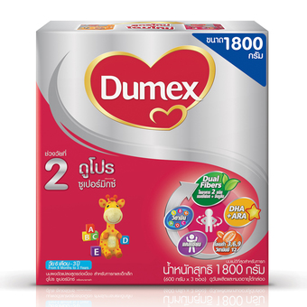 DUMEX ดูเม็กซ์ นมผง ดูโปร ช่วงวัยที่ 2 1800 กรัม