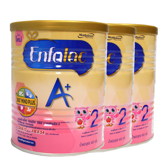 ขายยกลัง ! Enfalac A+ 360? Mind Plus Formula 2 400g. (แพค 3)