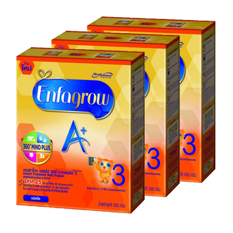 ขายยกลัง ! Enfagrow เอนฟาโกร เอพลัสสาม 550 กรัม จืด (แพค 3)