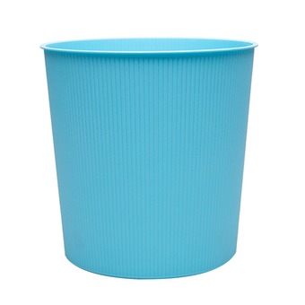 Tesco ถังขยะ 10L ลายเส้น #914 (สีฟ้า)