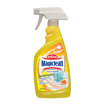 MAGICLEAN มาจิคลีน น้ำยาทำความสะอาดห้องน้ำ ขวดสเปรย์ สีเหลือง 500 มล.