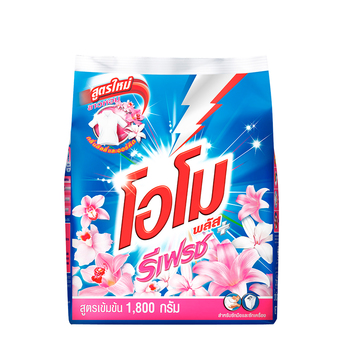 Omo Plus พลัสรีเพรชผงซักฟอก 1800 กรัม
