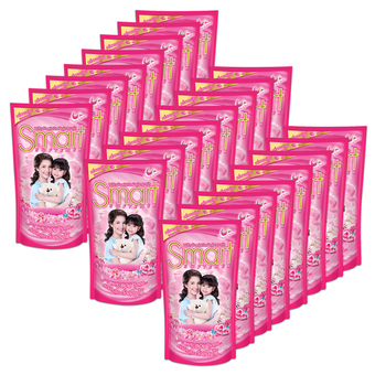 ขายยกลัง! SMART สมาร์ท น้ำยาปรับผ้านุ่ม ถุงเติม 550 มล – สีชมพู (ทั้งหมด 24 ถุง)