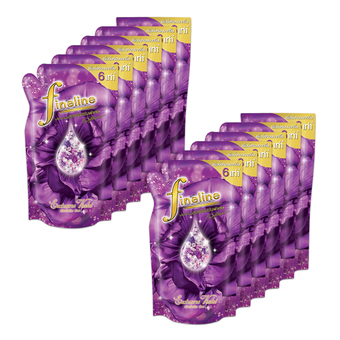 ขายยกลัง FINELINE ไฟน์ไลน์ น้ำยาปรับผ้านุ่ม เอ็กซ์ตรีม - ถุงเติม 600 ML. – สีม่วง (ทั้งหมด 12 ถุง)