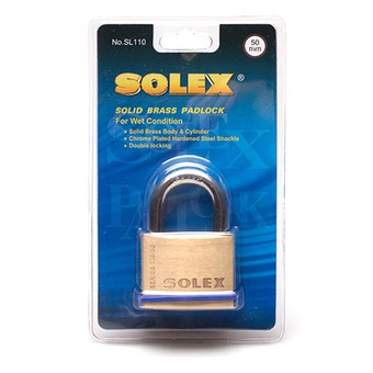 SOLEX กุญแจสปริงทองเหลือง50มม