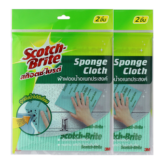 3M Scotch-Brite ผ้าฟองน้ำ (2 Pack)