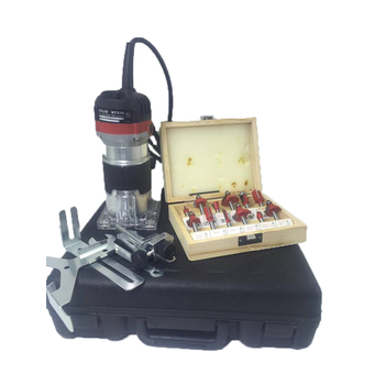 BOLID เครื่องเซาะร่อง เร้าเตอร์/ทริมเมอร์ 1/4 530 วัตต์ รุ่น BOLID MT370 พร้อมดอกทริมเมอร์ ขนาด 1/4 " 12 ตัว"