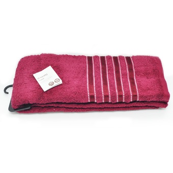 Tesco ผ้าขนหนู รุ่น DB 29 x 60 (สีเลือดหมู)