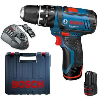 BOSCH สว่าน/ไขควงกระแทกไร้สาย รุ่น GSB 12-2-LI - สีฟ้า