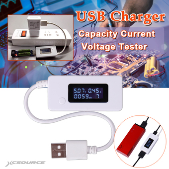 Mini LCD USB Charger Capacity power Current Voltage Detector Tester Meter