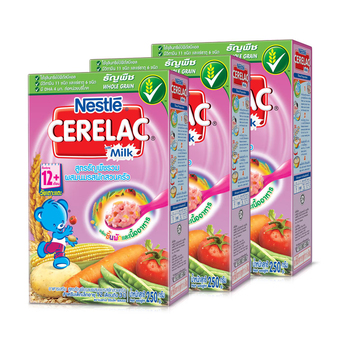 ขายยกลัง! Nestle Cerelac ผักสวนครัว 250 กรัม (แพค 3)