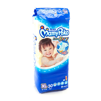 Mamy Poko ผ้าอ้อมเด็ก Extra dry แบบเทป ไซส์ XL 30 ชิ้น