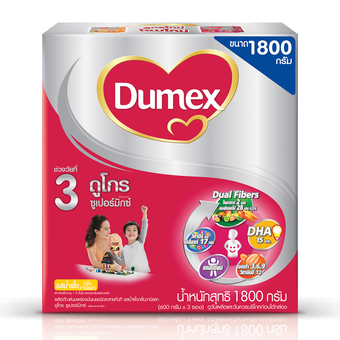 DUMEX ดูเม็กซ์ นมผง ดูโกร 3 รสน้ำผึ้ง+วานิลลา 1800 กรัม